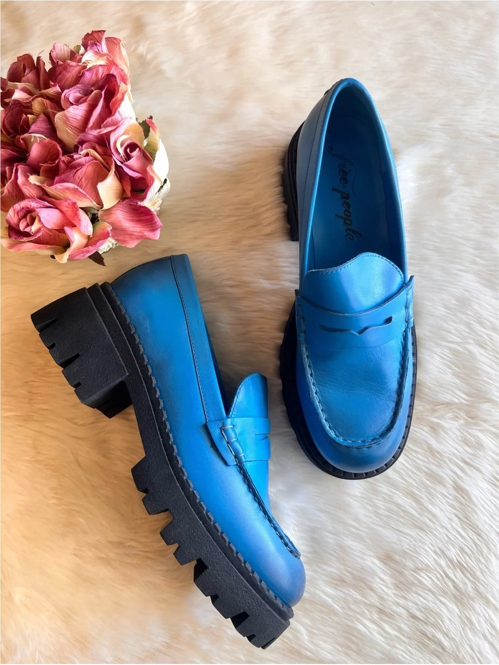 New • Free People Lyra Lug Sole Loafer - Picture 3 of 7